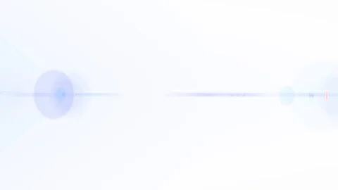White horizontal moving lights optical lens flares shiny bokeh animation art Stock-Footage 92063697
