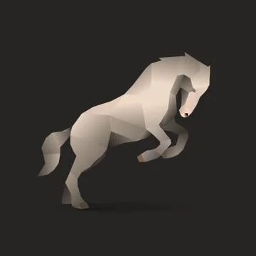 White horse Stock Illustration