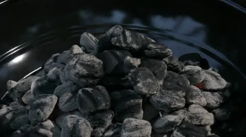 White hot barbeque coals Видео 11399931