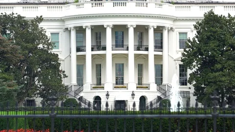 The White House 4K Stock Footage 90026367