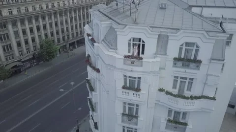 White house from drone 스톡 동영상 156833889