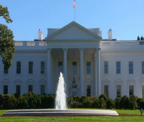 White House Front Static 스톡 동영상 87099325