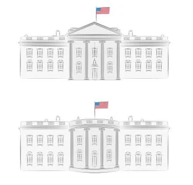 White house Stock Illustration