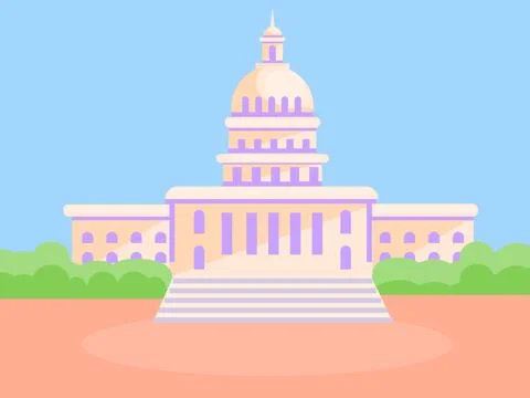 White house Stock Illustration