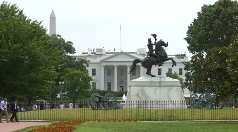 White House &amp; Jackson Stock Footage 11430323