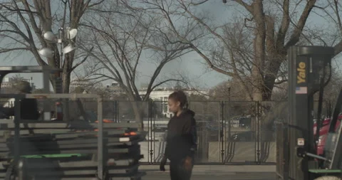 White House Lockdown Focus-Pull Video stock 147461175