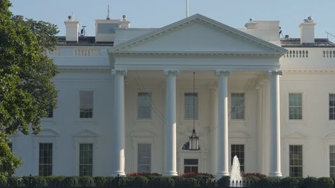 The White House Medium Close Up Summer 4K 10 bit Stock Footage 94822392
