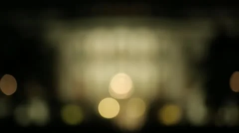 White House at night rack focus Washington DC 25p Stock Footage 21504310