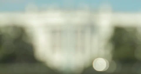 White House rack focus in Washington D.C. 4k Stock Footage