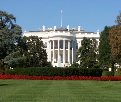 White House Rear Push 스톡 동영상 87099272