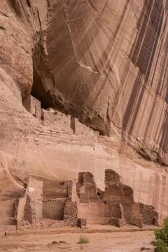 White house ruins in Canyon de Chelly National Monument Foto stock