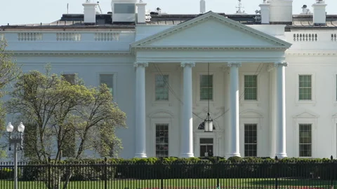 White House Spring CU 4K Video stock 237717954