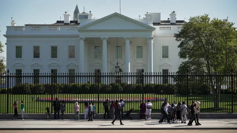White House Spring CU Pan Stock-Footage 237727059