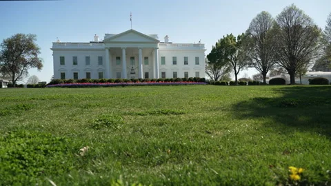White House Spring WS 4K Stock Footage 237663120