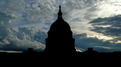 White house storm Stock Footage 875082