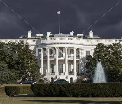 White house storm Stock Photos