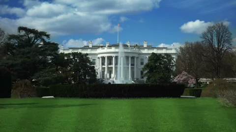 White House. Time-lapse. 2 in 1. Washington DC, USA.  Video stock 39797521