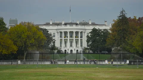 White House Washington DC Fall Stock-Footage 221877037