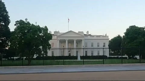 The White House Washington DC Video stock 156516339