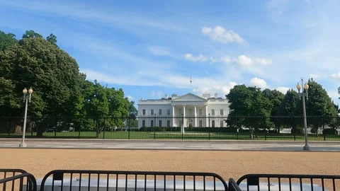 The White House Washington DC Video stock 156627982