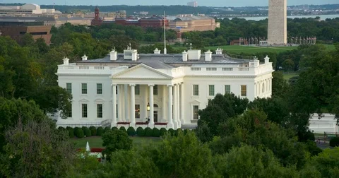 The White House, Washington DC medium 60fps summer evening ProRes HQ Vidéo 83255237