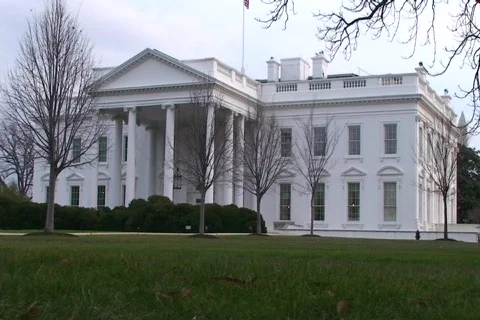 White House (Winter) Stock Footage