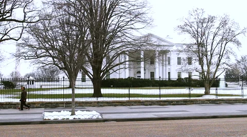 The White House WS with GAMMA  Filter Stock Footage 62814591