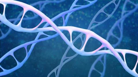 White human dna structure helix, deoxyribonucleic acid, nucleic acid molecu.. Stock Illustration