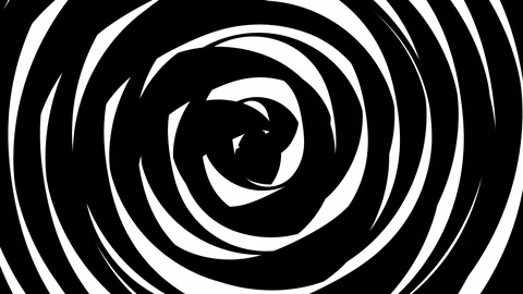 White hypnotic elements Stock Footage 97173349