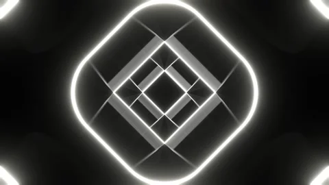 White Hypnotic Neons Moving Background VJ Loop in 4K Stock Footage 305318297