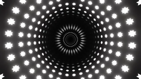 White Hypnotic Radial Pulse Background VJ Loop in 4K Stock Footage 341669808
