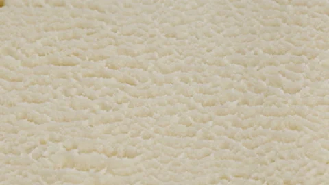 White ice cream vanilla texture poured dipping chocolate sauce close-up Stock Footage 89633775