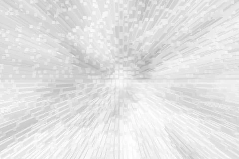 White icicle square pillar abstract background Stock Illustration