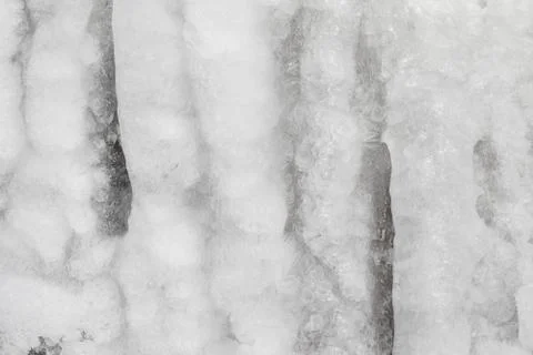 White icicles close up Stock Photos