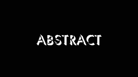 White icon of ABSTRACT word appears on a black background. Stock Footage 201396238
