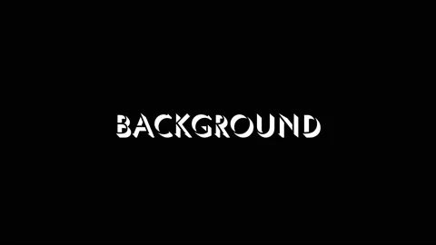 White icon of BACKGROUND word appears on a black background. Stock Footage 201396223