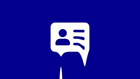 White Icon on Blue Background Morphing and Melting Effect Stock Footage 327761900