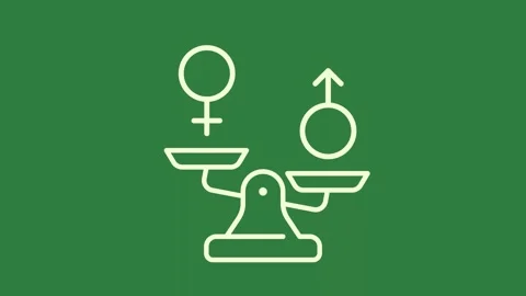 A white icon on green background and line scale green screen motion design Stock Footage 337341195