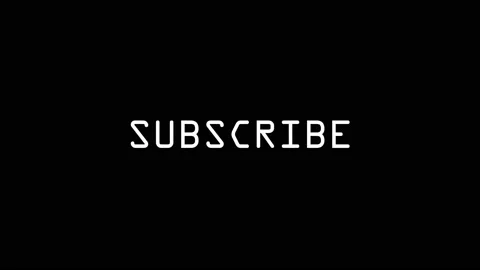 White icon of SUBSCRIBE word appears on a black background. Stock Footage 201396409