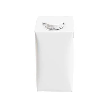 A white image of a milk pack isolated in a default background Stock Illustration