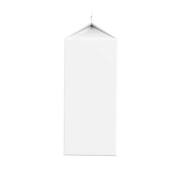 A white image of a milk pack isolated in a default background Stock Illustration