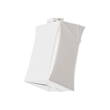 A white image of a milk pack isolated in a default background Stock Illustration