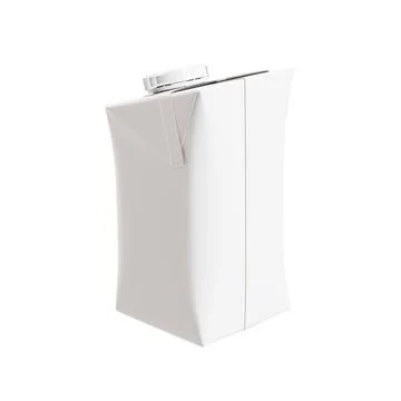 A white image of a milk pack isolated in a default background Stock Illustration