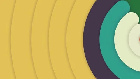 With white an image of target in the center yellow bunch balloons circle red... Stock-Footage 335993860