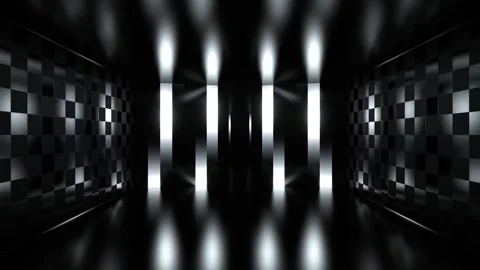 White Industrial Light Tunnel Techno Background VJ Loop in 4K Video stock 337926308