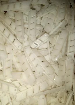 White-industrial-plastic-pattern-01 Stock Photos
