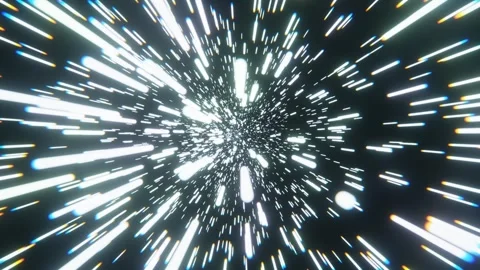White Infinite Hyper Space Neon Tunnel Background VJ Loop l 4K Stock Footage 296807191