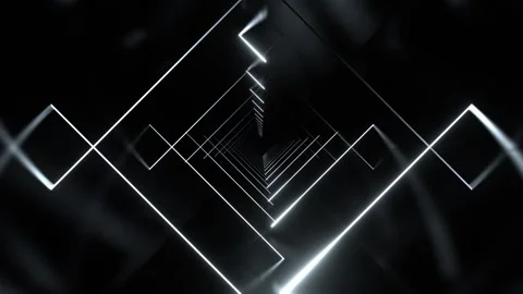 White Infinite Linear Motion of Neon Background VJ Loop in 4K Stock Footage 344098429