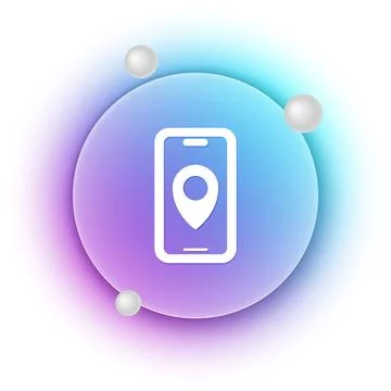 White Infographic of city map navigation icon isolated on white background... Stock Illustration