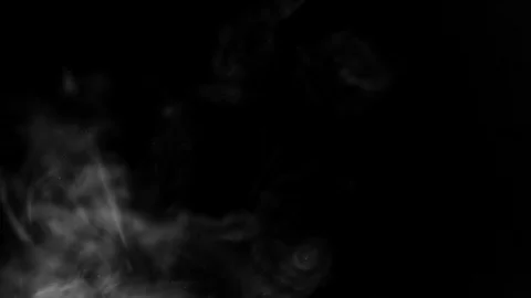 White ink blurs into the black liquid. background Video stock 73708722